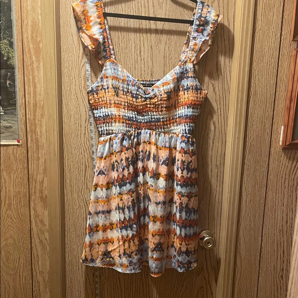 Crystal Doll Tie-Dye Smocked Blouse